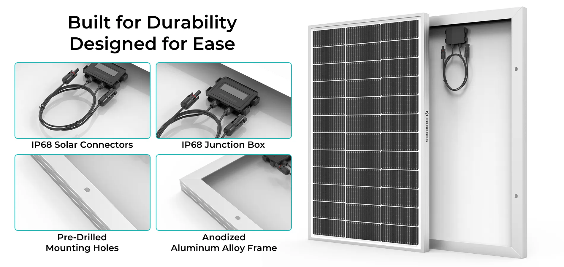 100w 12v monocrystalline solar panel