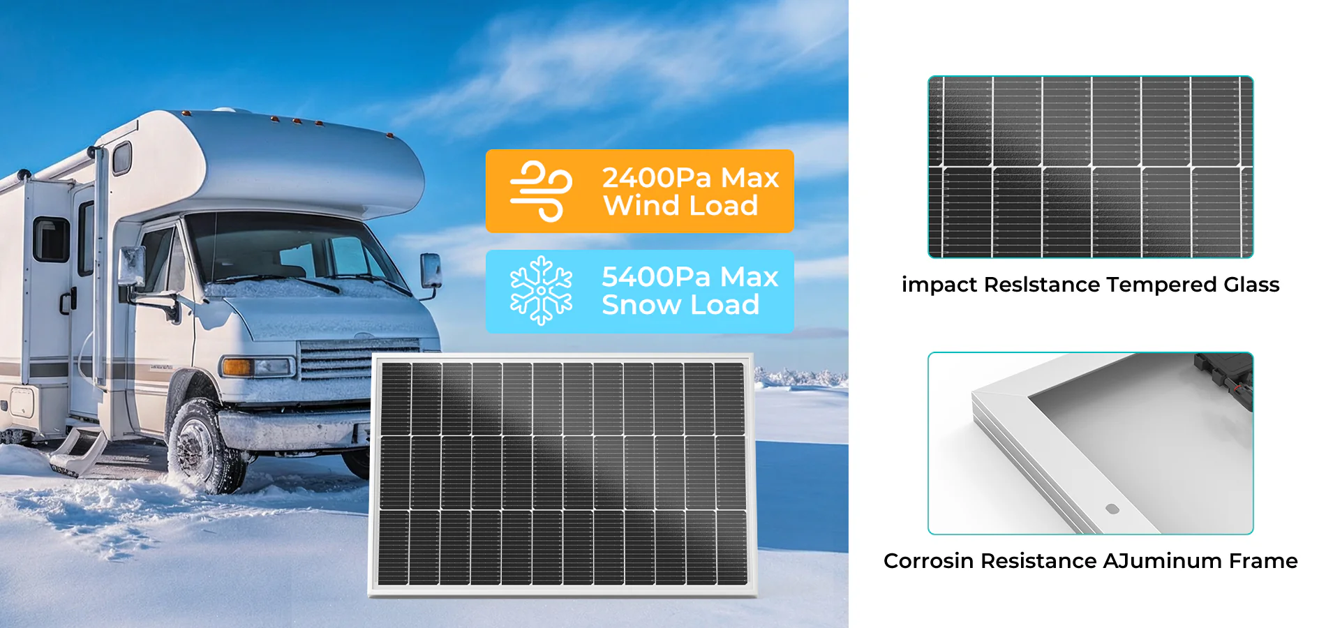 100w 12v monocrystalline solar panel