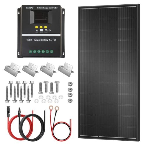 200w 12v solar panel kit for rvs & campers