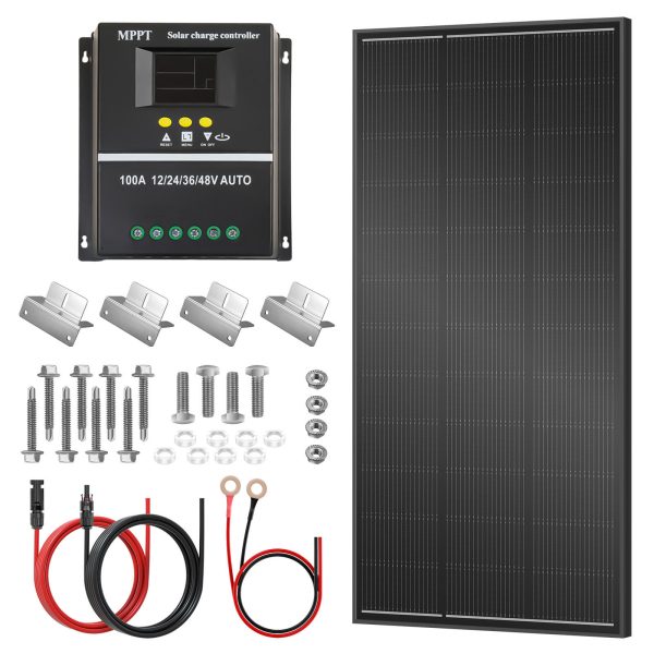 200w 12v solar panel kit for rvs & campers