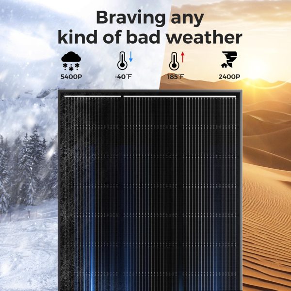 200w 12v solar panel kit for rvs & campers
