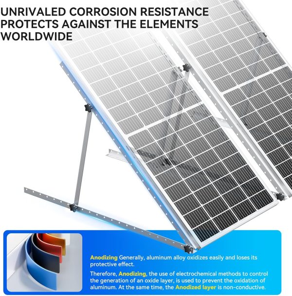 1140mm solar panel tripod bracket adjustable mounting brackets kit system