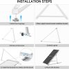 1140mm solar panel tripod bracket adjustable mounting brackets kit system