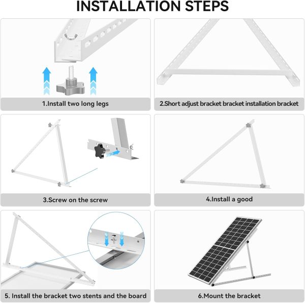 1140mm solar panel tripod bracket adjustable mounting brackets kit system