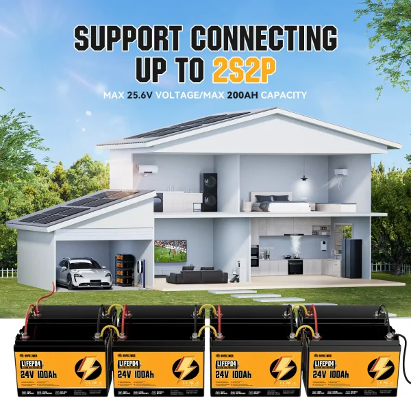 rvpozwer 24v 100ah lifepo4 battery