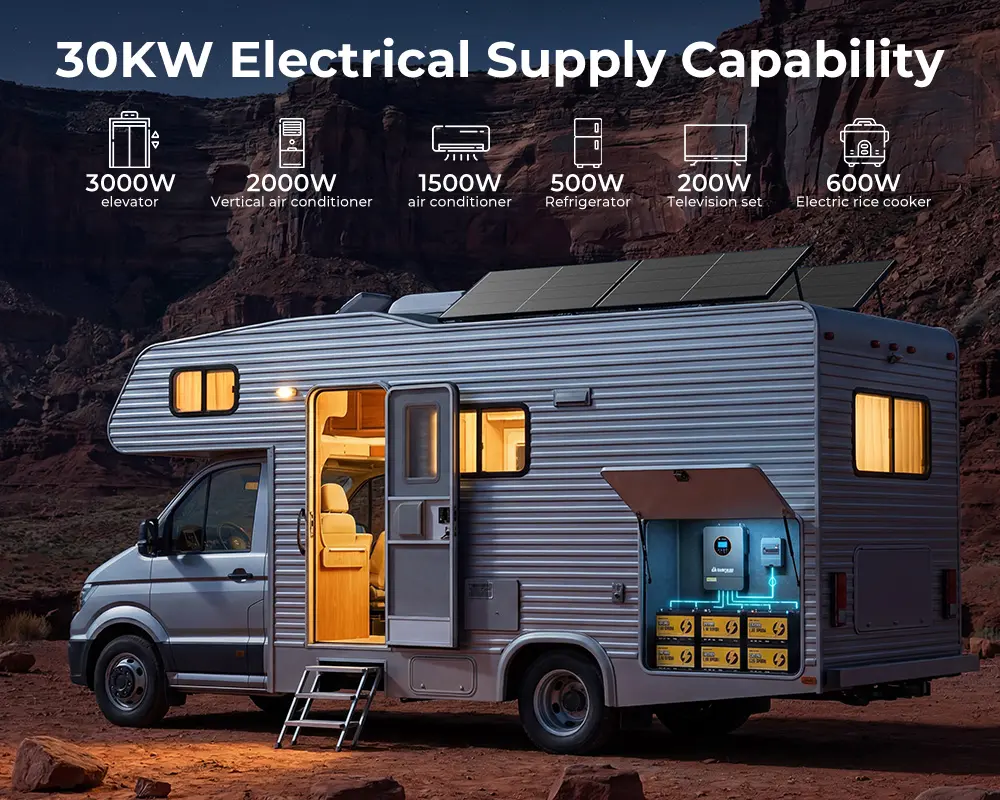 2500W Off Grid Solar System For RV 3