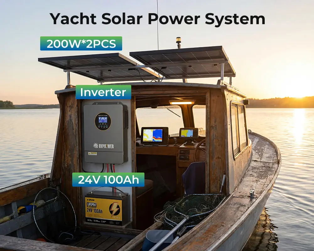 400W Marine Solar Panel Kits 2