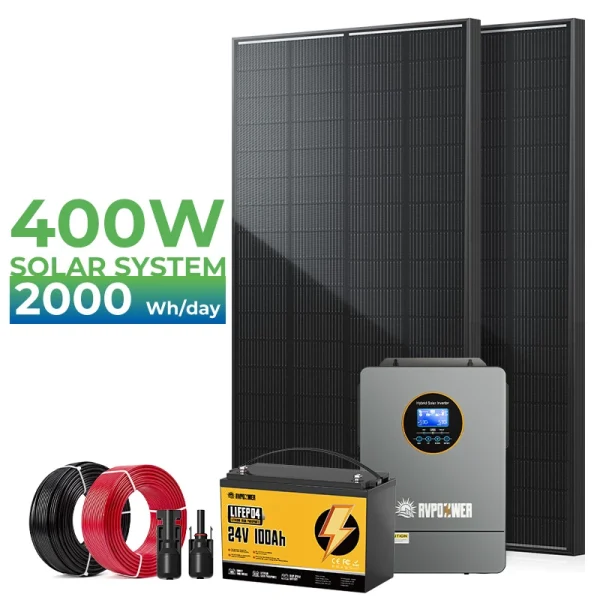 400W Off Grid Solar System For RV 1 400W Off Grid Solar System For RV 1