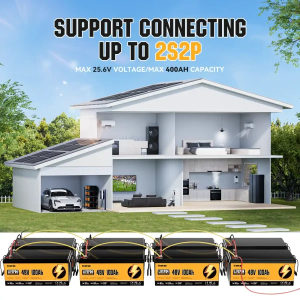 rvpozwer 48v 100ah lifepo4 battery
