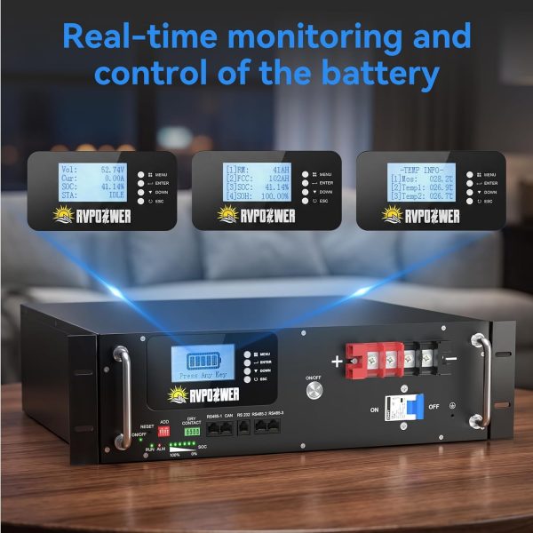 48v 100ah rack lifepo4 battery