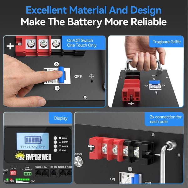 48v 100ah rack lifepo4 battery