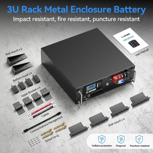 48v 100ah rack lifepo4 battery