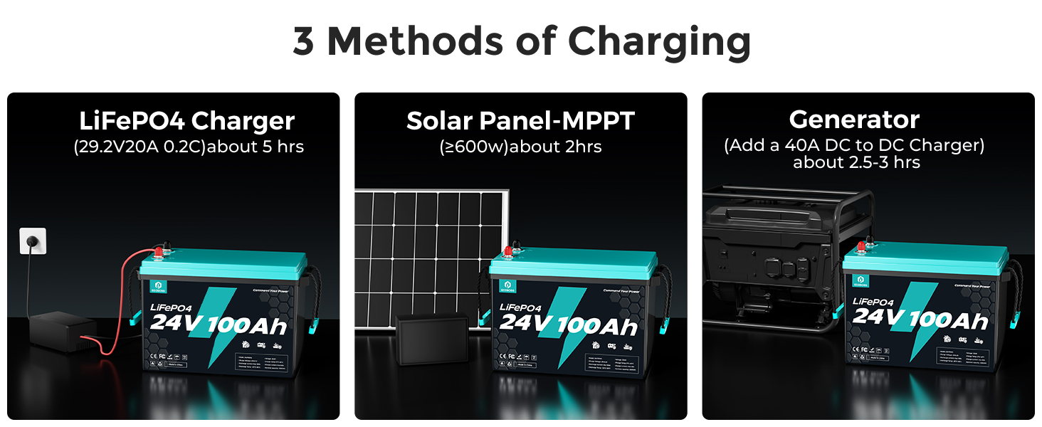 ecoboss 24v 100ah lifepo4 battery