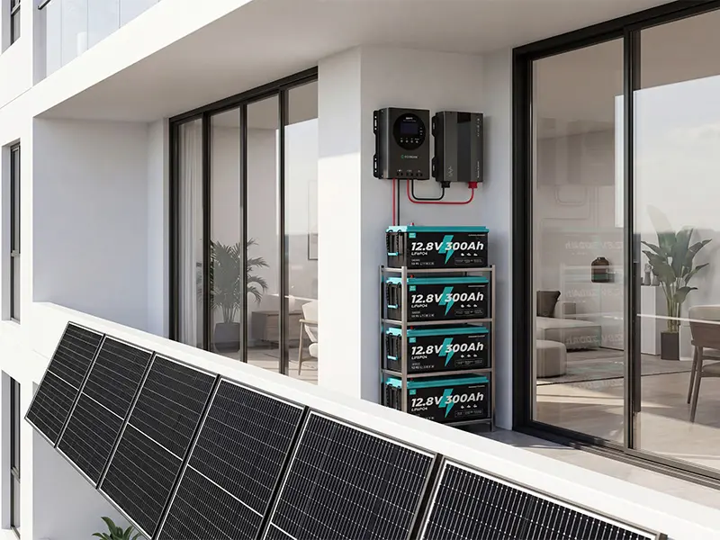 Indoor home energy storage project