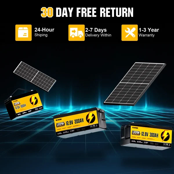 rvpozwer 12v 100ah lifepo4 battery