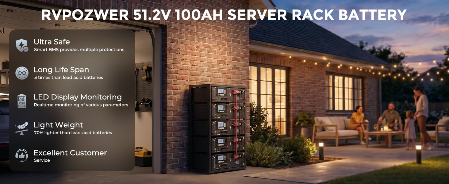 48v 100ah rack lifepo4 battery
