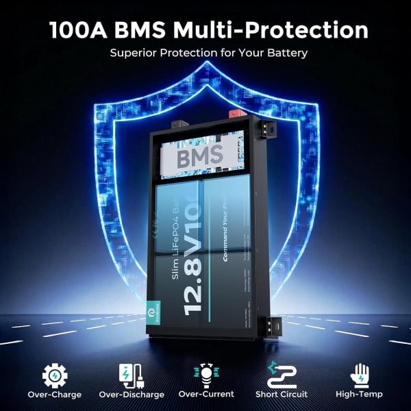 12v 100ah lifepo4 slim battery