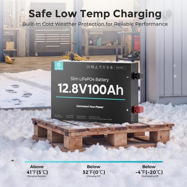 12v 100ah lifepo4 slim battery