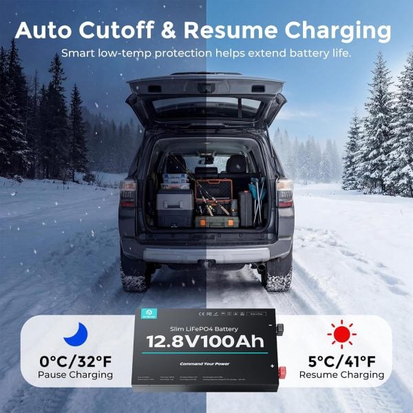 12v 100ah lifepo4 slim battery