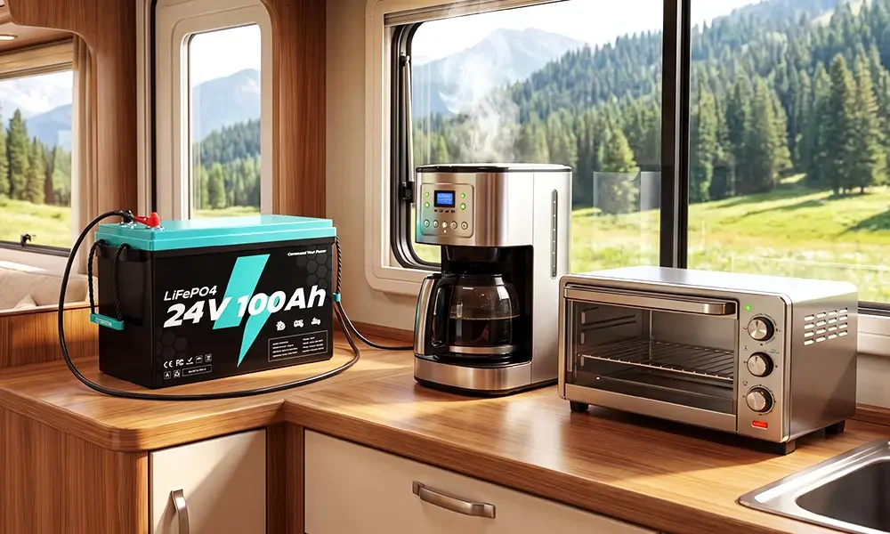 Travel trailer using an off-grid solar energy system
