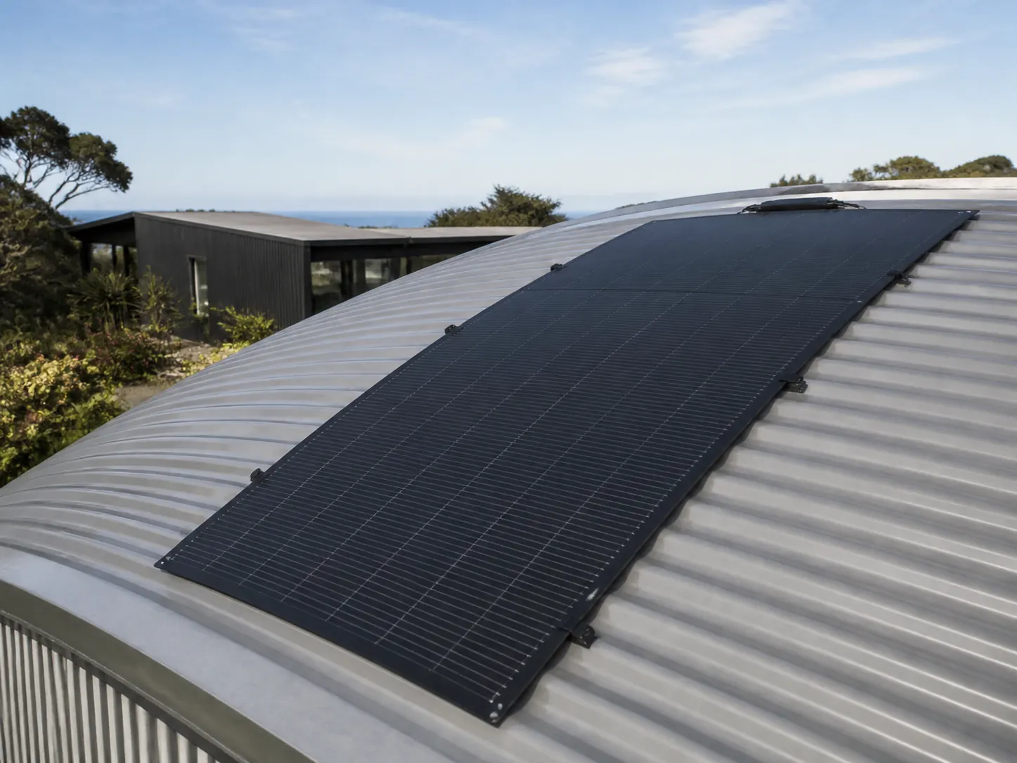 Curved metal roofs