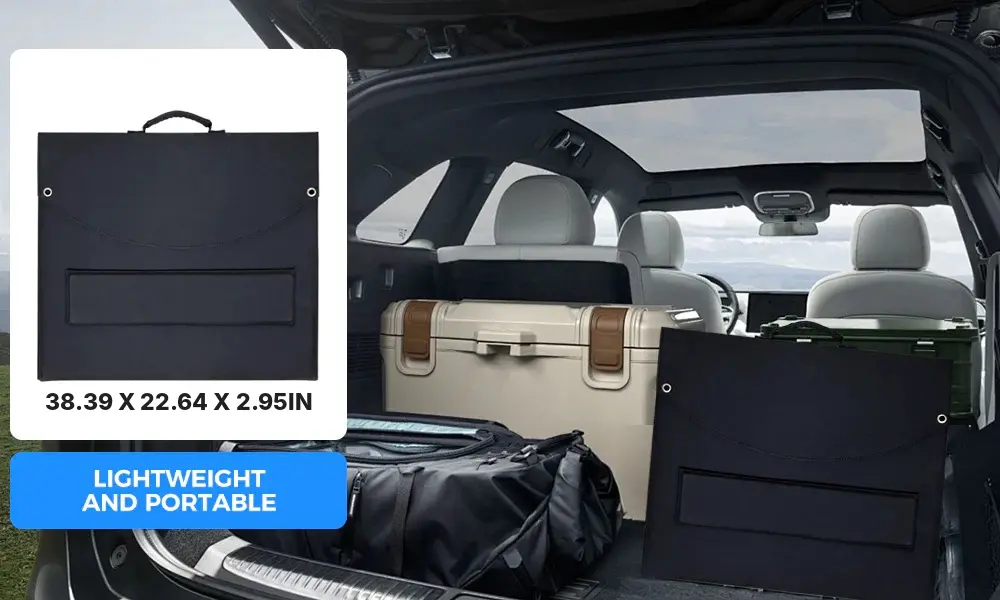 portable solar panel dimensions 975 575 75mm